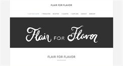Desktop Screenshot of flairforflavor.com