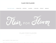 Tablet Screenshot of flairforflavor.com